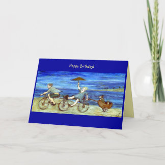 Tarjeta Viajes en tándem Bicycle Birthday