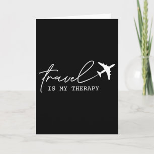 Tarjeta Viajes Retro Es Mi Terapia 2024 Viaje Vacaciones T
