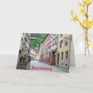 Tarjeta Vianden, escena callejera de Luxemburgo