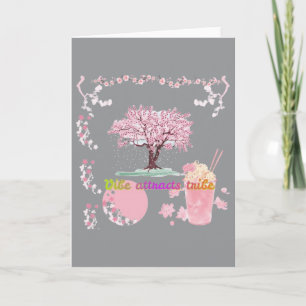 Tarjeta Vibe Attracts Tribe gris