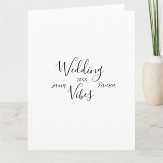 TARJETA VIBES DE BODAS NOMBRE DE PAREJA 20XX PAREJA ENCANT