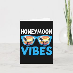 Tarjeta Vibes de luna de miel - Boda de vacaciones de luna