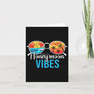 Tarjeta Vibes de luna de miel Parejas Boda de vacaciones N