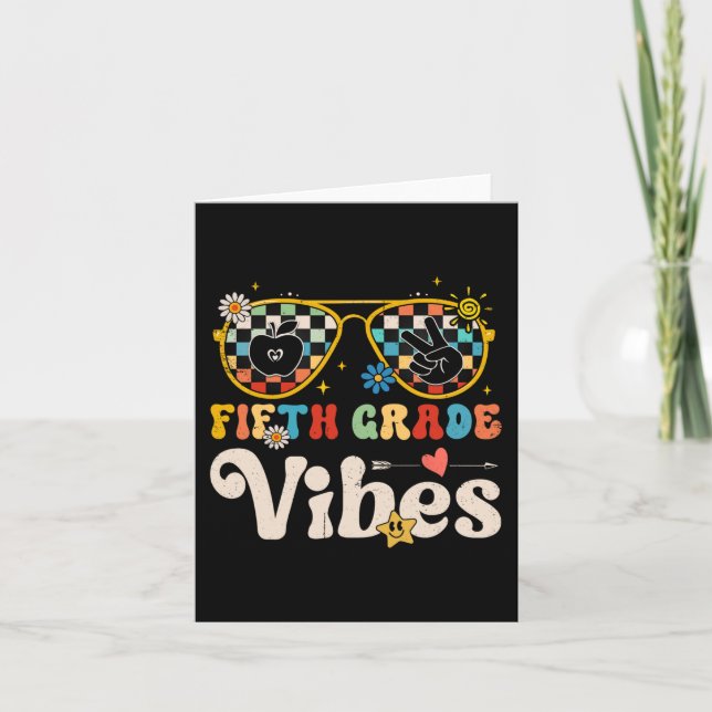 Tarjeta Vibes de quinto grado - Equipo de quinto grado Ret (Anverso)