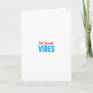 Tarjeta Vibes de séptimo grado de 7° Grado de Vibes-de-div