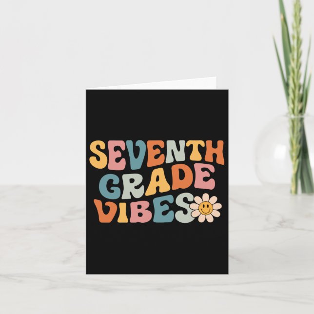 Tarjeta Vibes de séptimo grado - Equipo de séptimo grado R (Anverso)