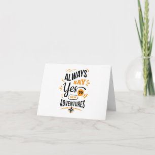 Tarjeta Vibes positivas - Siempre di SÍ a las nuevas avent