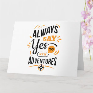 Tarjeta Vibes positivas - Siempre di SÍ a las nuevas avent