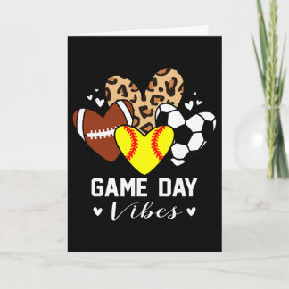 Tarjeta Vibraciones de día de juego Divertido Softll Footl