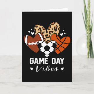 Tarjeta Vibraciones de Día de Juego Fútbol Divertido Esque