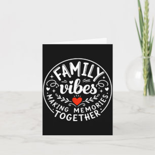Tarjeta Vibraciones de familia 2026 vacaciones creando rec