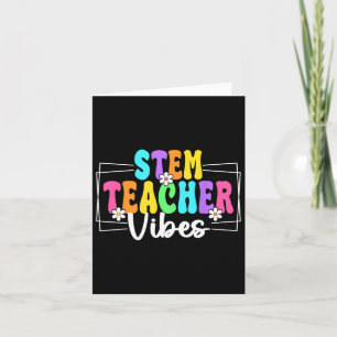 Tarjeta Vibraciones de maestros de Stem de vuelta a la esc
