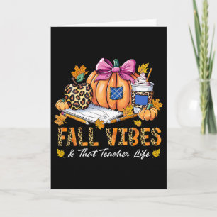 Tarjeta Vibraciones de Otoño y Esa Vida de Maestro Lápiz C