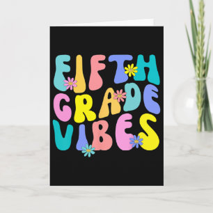 Tarjeta Vibraciones de quinto grado - Equipo de quinto gra