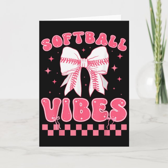 Tarjeta Vibraciones de Softbol Softbol Couqette Groovy Sof (Anverso)