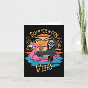 Tarjeta Vibraciones de Summerween Esqueleto Flamenco Espel