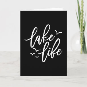Tarjeta Vibraciones de Vida en el Lago Modo Vacaciones Muj