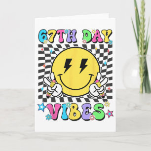 Tarjeta Vibraciones del 67º día de escuela 67 días más int