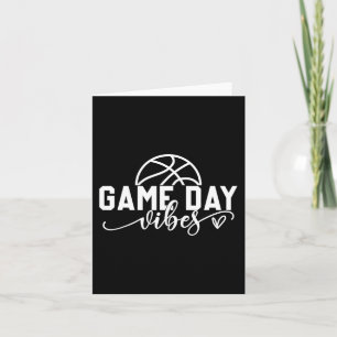 Tarjeta Vibraciones del Día del Partido de Baloncesto Vida