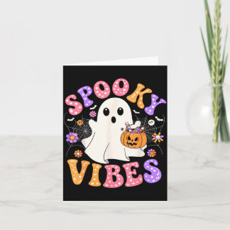 Tarjeta Vibraciones espeluznantes fantasma lindo jack o li