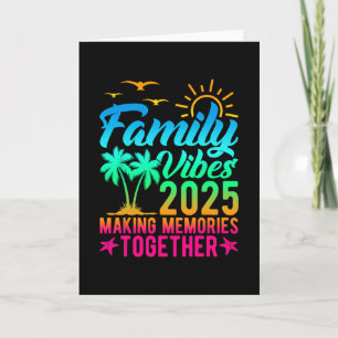 Tarjeta Vibraciones Familiares 2025 Creando Recuerdos Junt