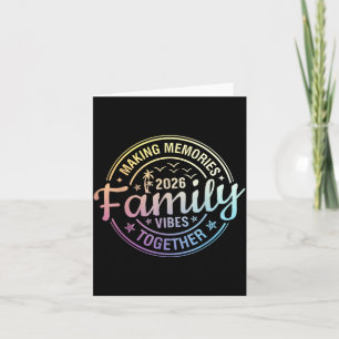 Tarjeta Vibraciones Familiares 2026 Creando Recuerdos Fami