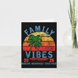 Tarjeta Vibraciones Familiares 2026 Reunión de Familia en