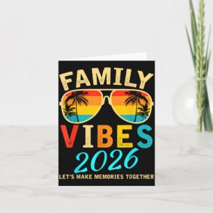 Tarjeta Vibraciones Familiares 2026 Reunión de Familia en
