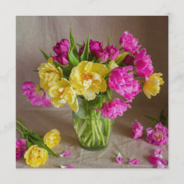 Tarjeta Vibrant spring tulips, greeting