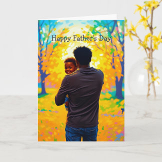 Tarjeta vibrante del Día del Padre