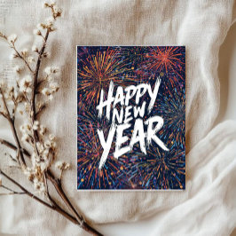 Tarjeta vibrante elegante de Feliz Año Nuevo