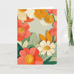 Tarjeta Vibrante Floración de Jardín Alegra