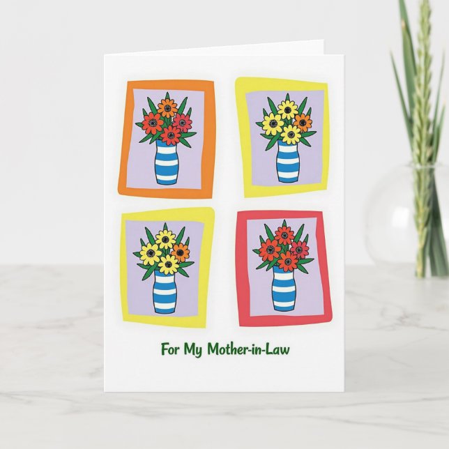 Tarjeta Vibrante para Suegra (Anverso)