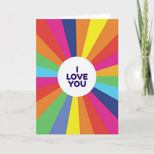 Tarjeta vibrante romántica Te Amo