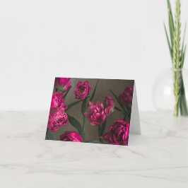 Tarjeta Vibrantes y elegantes tulipanes magenta, foto de a