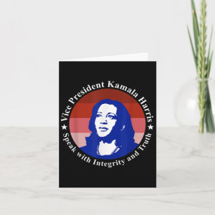 Tarjeta Vicepresidenta Kamala Harris, Día de la Inauguraci