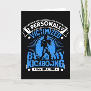 Tarjeta Víctima personal de mi instructor de kickboxing