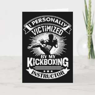 Tarjeta Víctima personal de mi instructor de kickboxing