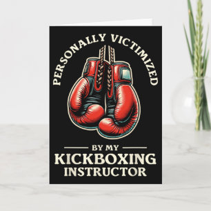Tarjeta Víctima Personalmente Por Mi Instructor de Kickbox