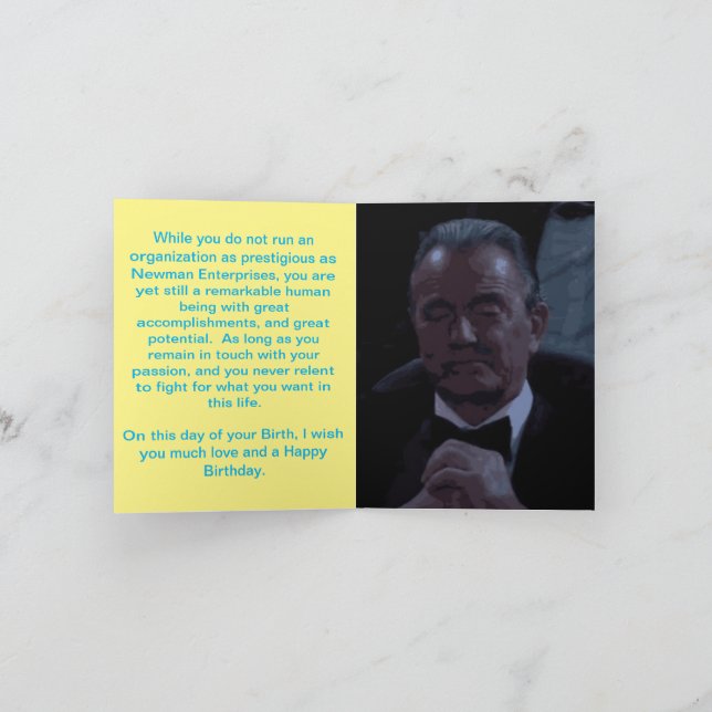 Tarjeta Victor Newman Birthday Card (Interior)