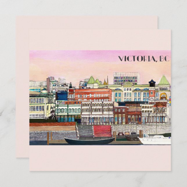 Tarjeta Victoria, BC Metropolitan Printable (Anverso / Reverso)