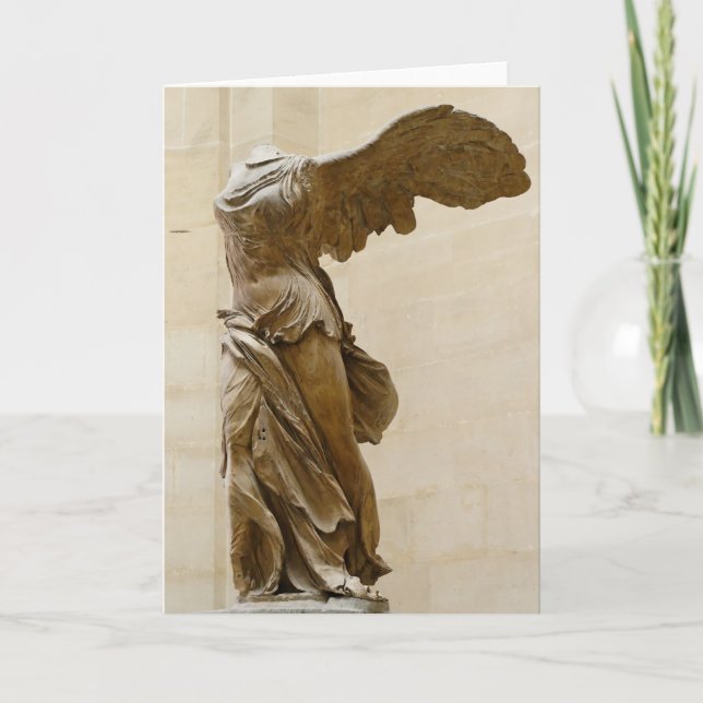 Tarjeta Victoria coa alas de Samothrace (Anverso)