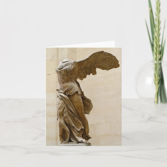 Tarjeta Victoria coa alas de Samothrace (Anverso)