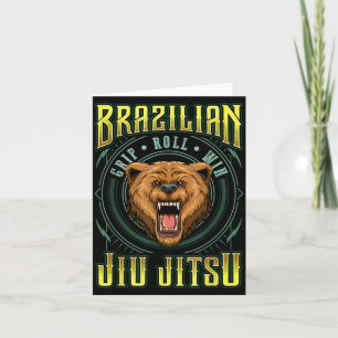 Tarjeta Victoria en el roll de agarre de BJJ - Grizzly de