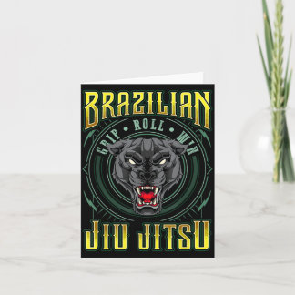Tarjeta Victoria en el roll de agarre de BJJ - Pantera de