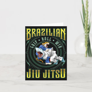 Tarjeta Victoria en el roll de agarre de BJJ - Tiburón de