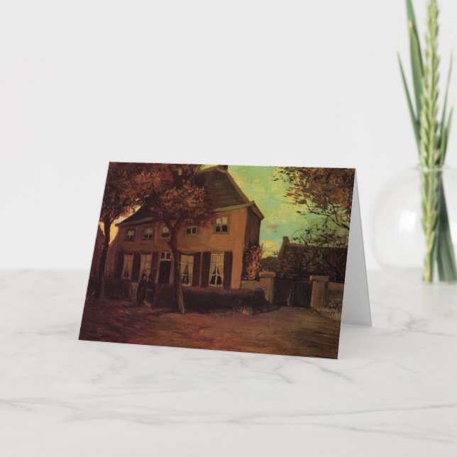 Tarjeta Victoria en Nuenen de Vincent van Gogh (Anverso)