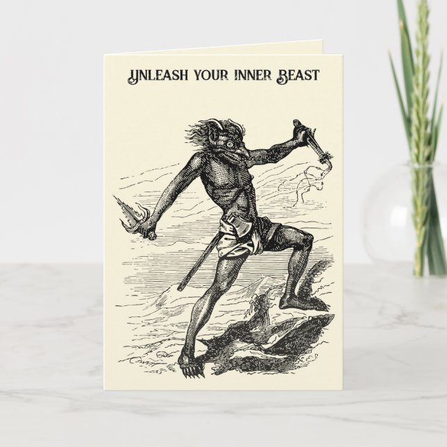 Tarjeta Victoria Feral Llama de lo Salvaje (Anverso)