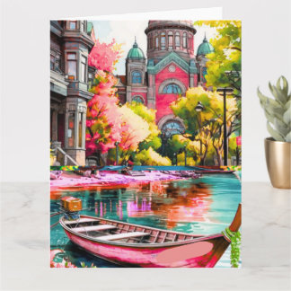 Tarjeta Victoria Travel Art Postcard, Travel Art Postcard,