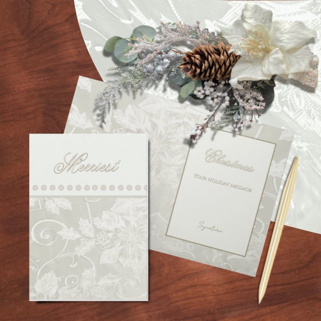 Tarjeta Victorian Tapestry Cream Folded Greeting Card (Subido por el creador)